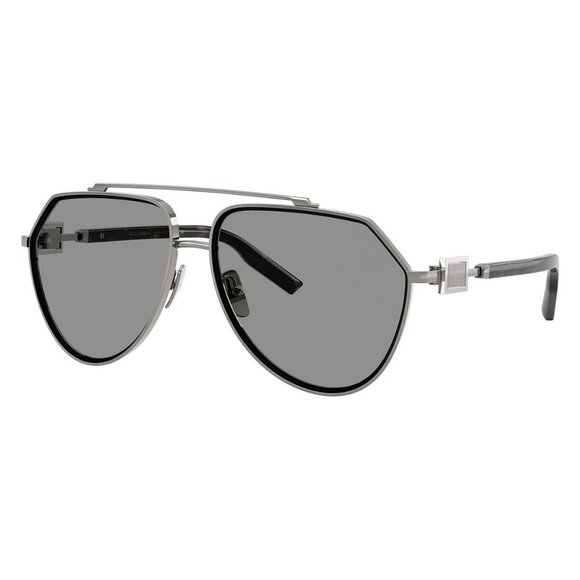 New Dolce & Gabbana Grey Aviator DG2315 04/1 Sunglasses Women - Picture 1 of 6